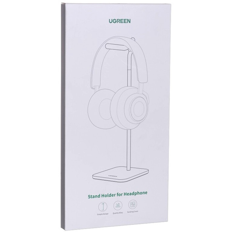 Держатель для наушников UGREEN LP143 Silver - 80701 - фото 4