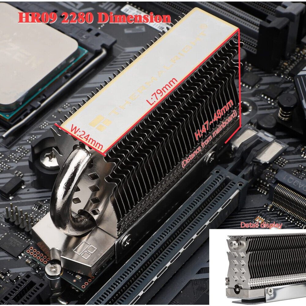 Радиатор для SSD M.2 Thermalright HR-09 2280 - HR-09-2280 - фото 15