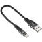 Кабель USB A (M) - microUSB B (M), 0.15м, Digma MICROUSB-0.15M-BLK - фото 2