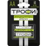 Аккумулятор Трофи HR6-2BL (AA, 2500mAh, 2 шт.) (C0032101)