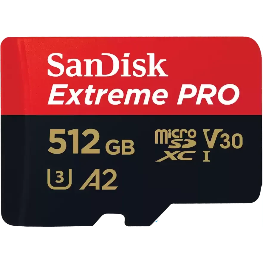 Карта памяти 512GB MicroSD SanDisk Extreme Pro + SD адаптер (SDSQXCD-512G-GN6MA)