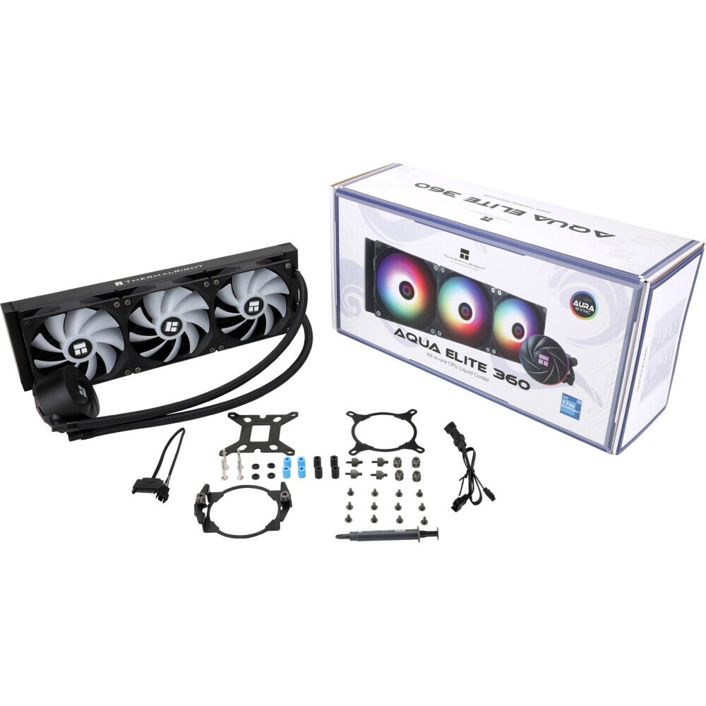 Система жидкостного охлаждения Thermalright Aqua Elite Black 360 ARGB - A-ELITE-BL-360-ARGB - фото 5