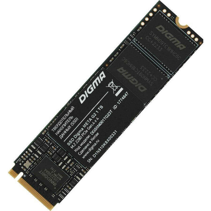 Накопитель SSD 1Tb Digma Meta G2 (DGSM4001TG23T)