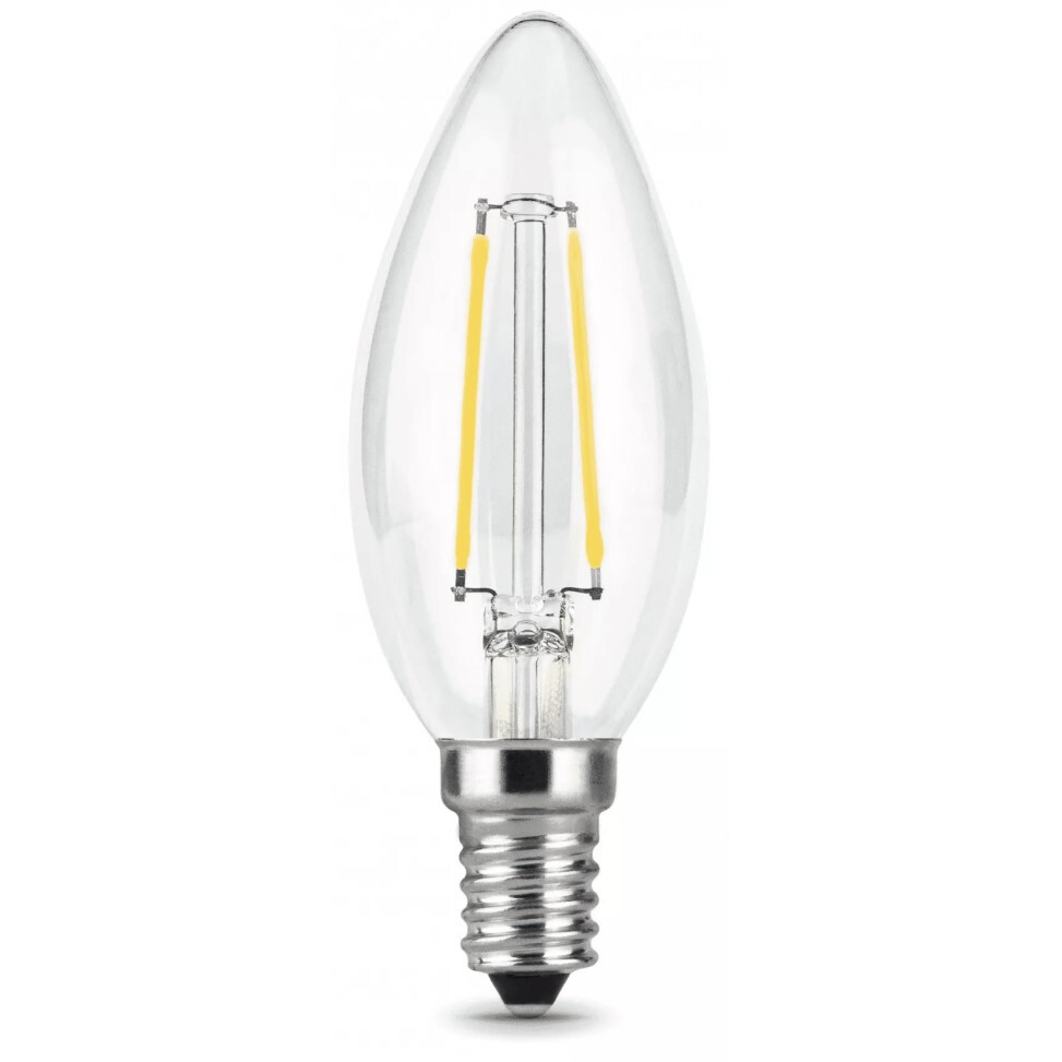 Филаментная лампочка Gauss Filament Candle 4100K (9 Вт, E14) 10 шт - 103801209