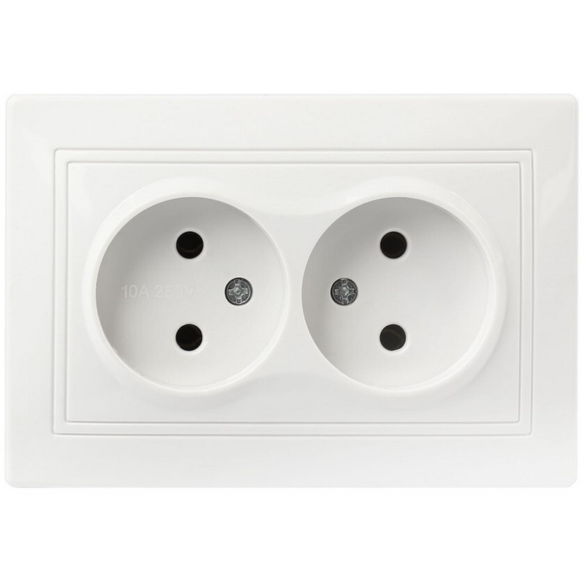 Электрическая розетка SmartBuy Венера SBE-01w-10-S2-N-c