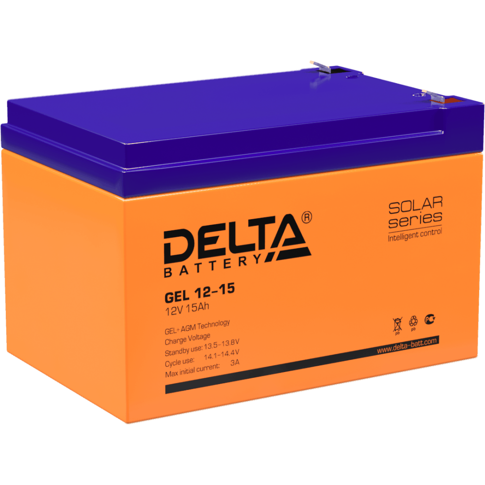 Аккумуляторная батарея Delta GEL 12-15