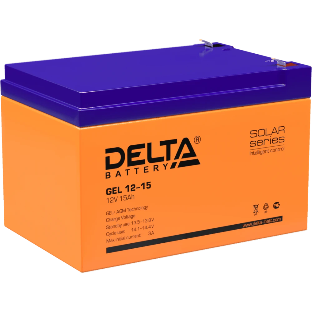 Аккумуляторная батарея Delta GEL 12-15