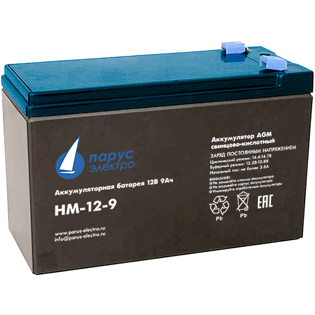 Аккумуляторная батарея Парус электро HM-12-9