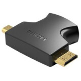 Переходник HDMI (F) - Mini HDMI/Micro HDMI (M), Vention AGFB0