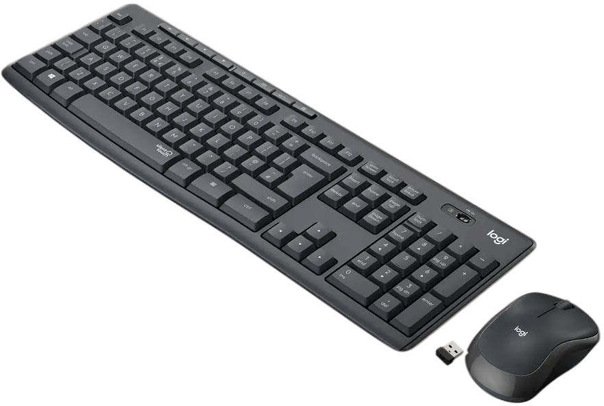 Клавиатура + мышь Logitech MK295 Silent Wireless Combo Graphite