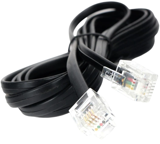 Телефонный кабель Gembird TC6P4C-3M-BK, 3м
