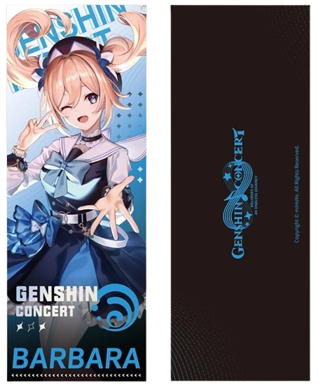 прочее  miHoYo miHoYo Genshin Impact Online Concert Lazer Cut Commemorative Ticket Barbara