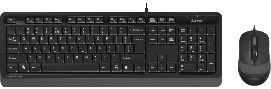 Клавиатура + мышь A4Tech Fstyler F1010 Black/Grey