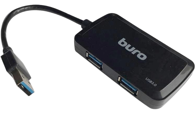 USB-концентратор Buro BU-HUB4-U3.0-S
