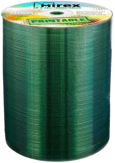 Диск CD-R Mirex 700Mb 48x Shrink Printable (100 шт.)