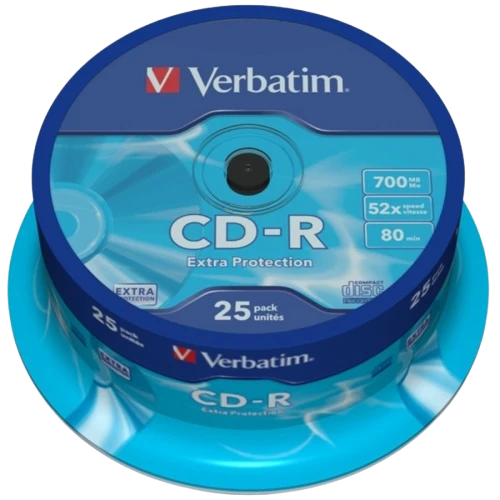 Диск CD-R Verbatim 700Mb 52x Cake Box (25 шт.)
