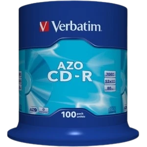 Диск CD-R Verbatim 700Mb 52x Cake Box (100 шт.)