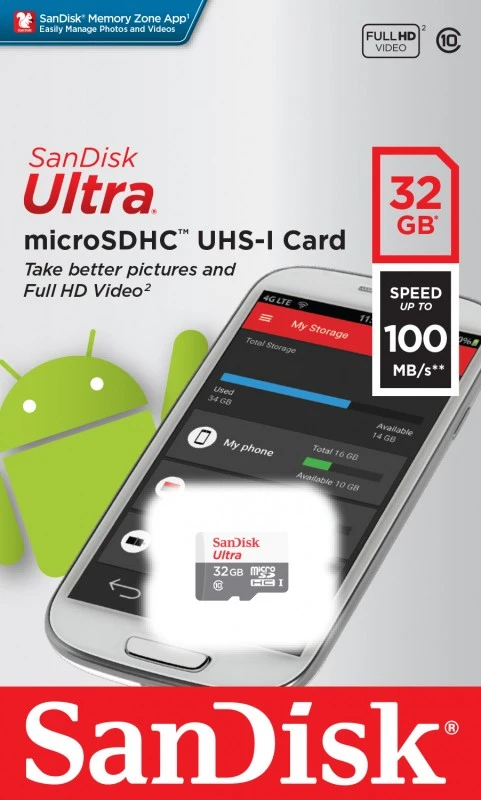Карта памяти SanDisk Ultra