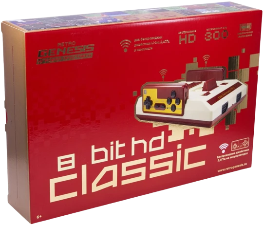 Игровая консоль Retro Genesis 8 Bit HD Classic (300 встроенных игр)