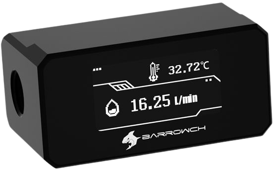 датчик потока и температуры  Barrowch FBFT07 Black