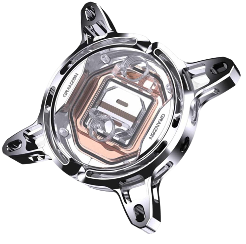 Водоблок для процессора Bykski Granzon GAI0.1 5V RBW Silver