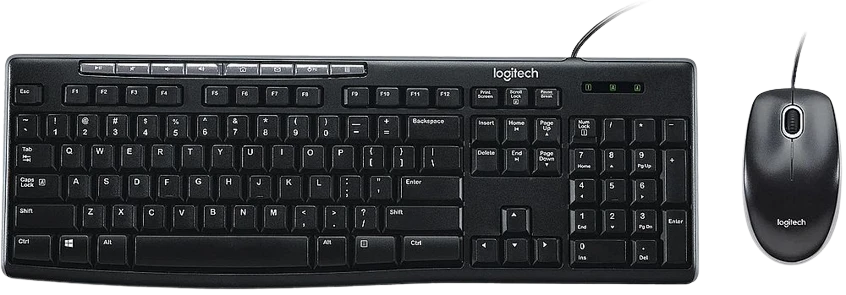 Клавиатура + мышь Logitech Desktop MK200