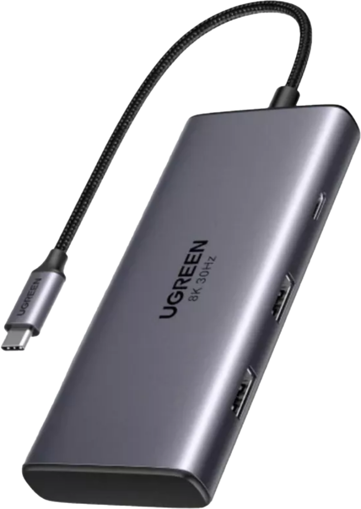 Док-станция UGREEN Revodok 206 6-in-1 USB-C Hub Grey
