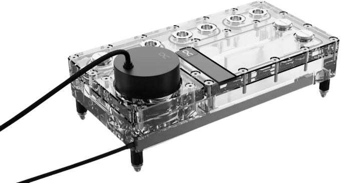 резервуар с помпой  Alphacool Core Distro Plate 240 Links mit VPP Apex Pumpe