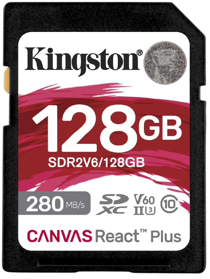 Карта памяти Kingston Canvas React Plus