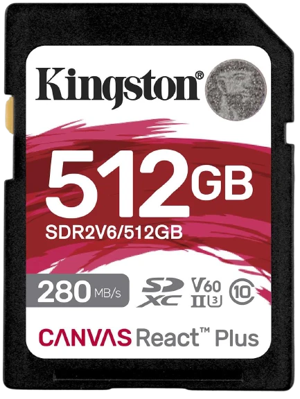 Карта памяти Kingston Canvas React Plus