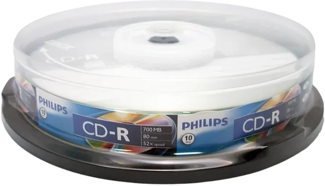 Диск CD-R Philips 700Mb 52x Cake Box (10 шт.)