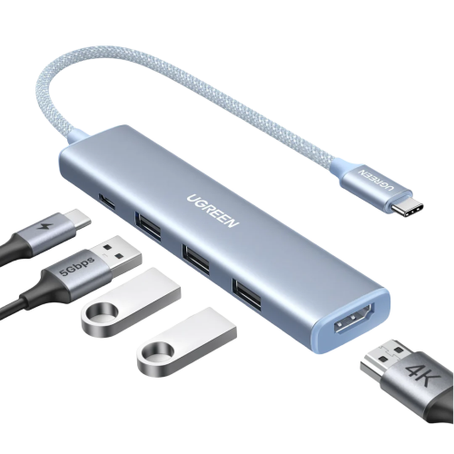 Док-станция UGREEN Revodok Stilvolle Serie 5-IN-1 USB-C Hub Blue