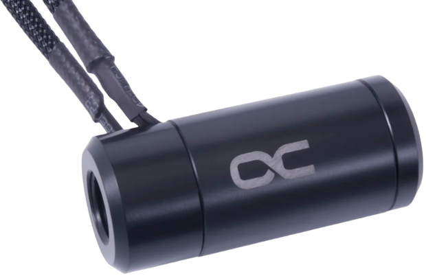 датчик потока и температуры  Alphacool ES flow and temperature sensor "HighFlow" with speedometer sig
