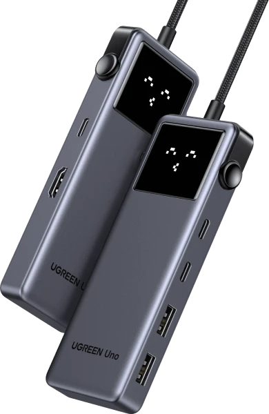 Док-станция UGREEN Uno 6-in-1 USB-C Hub Grey (CM888)