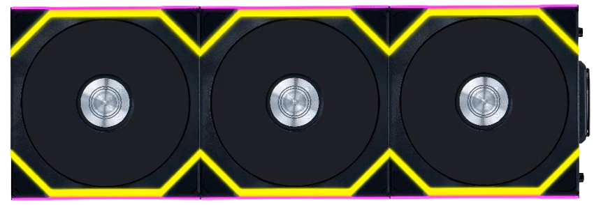 Lian Li UNI Fan SL Wireless 120 Reverse Blade Black (3 шт.)