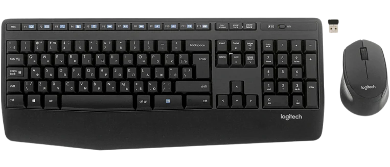 Клавиатура + мышь Logitech Wireless Combo MK345 Black