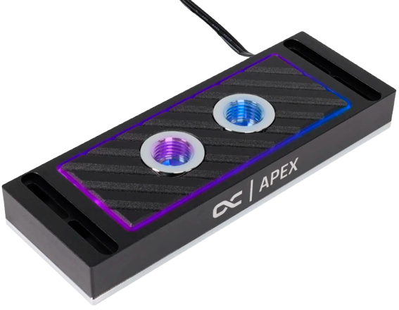 Водоблок для оперативной памяти Alphacool Apex RAM X4 Water Cooler Black