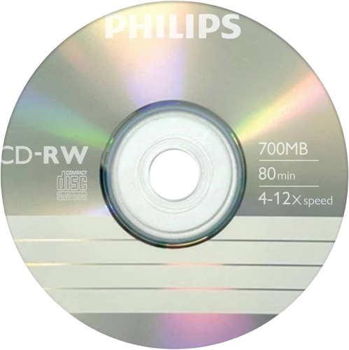 Диск CD-RW Philips 700Mb 12x Paper Cover (1 шт.)