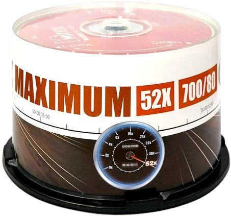 Диск CD-R Mirex 700Mb 52x Maximum Cake Box (50 шт.)