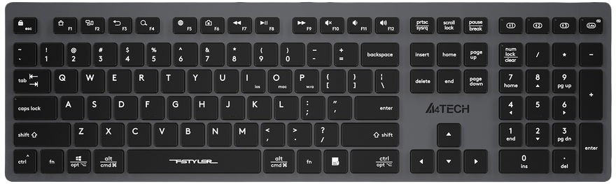 Клавиатура A4Tech FBX50C Grey