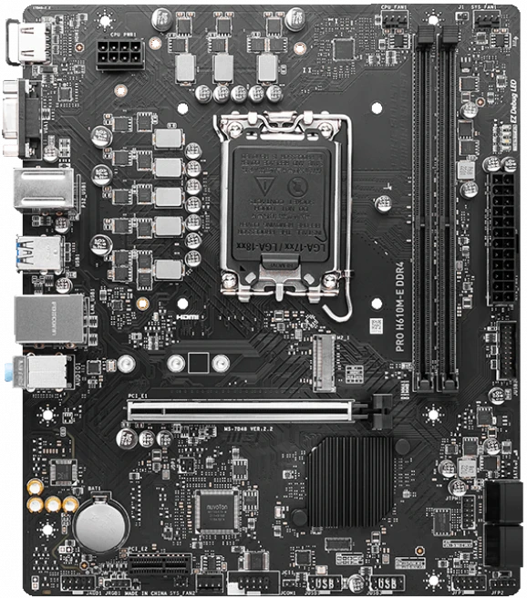 MSI PRO H610M-E DDR4 LGA 1700