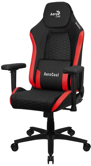 Игровое кресло Aerocool CROWN Leatherette Black Red