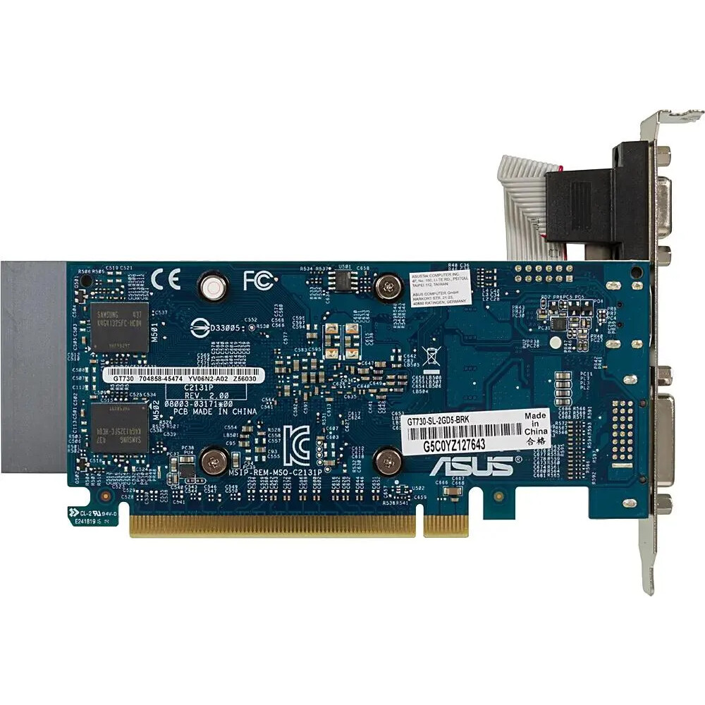 Видеокарта NVIDIA GeForce GT 730 ASUS 2GB (GT730-4H-SL-2GD5