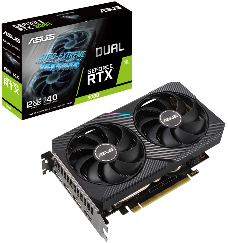 NVIDIA GeForce RTX 3060 ASUS 12Gb LHR DUAL RTX3060 O12G V2